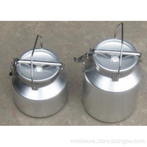 Food Grade Store / Transport Milk Aluminum Milk Can With Ha